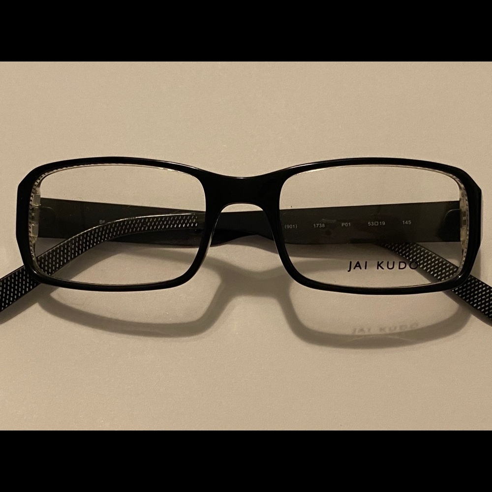 NEW JAI KUDO 1738 P01 BLACK EYEGLASSES 901 53-19